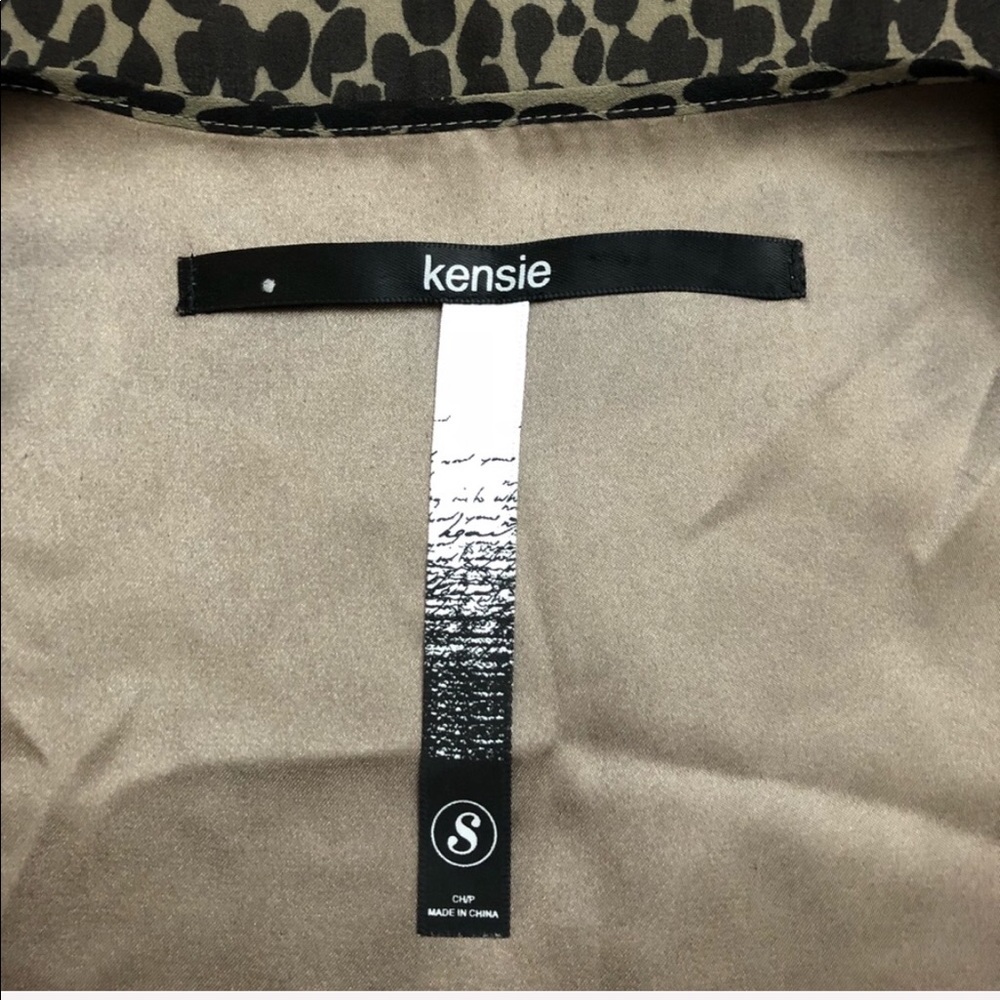 Kensie Mixed Print Pleated Hem Shift Dress - Picture 4 of 4